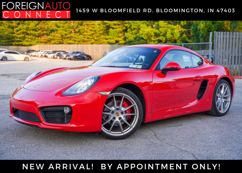 Red 2015 Porsche Cayman S Coupe Rear-Wheel Drive 7-Speed Automatic