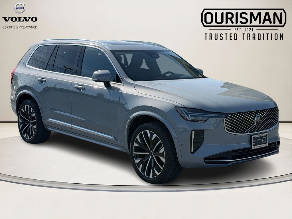 Gray (Vapour Grey Metallic) 2025 Volvo XC90 B6 Plus Bright Theme 7-Passenger AWD SUV / Crossover All-Wheel Drive Automatic