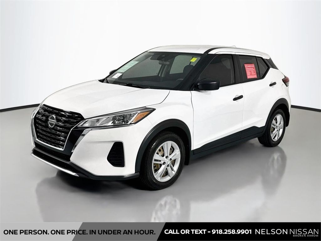 White (Fresh Powder) 2021 Nissan Kicks SUV / Crossover Front-Wheel Drive Continuously Variable Transmission
