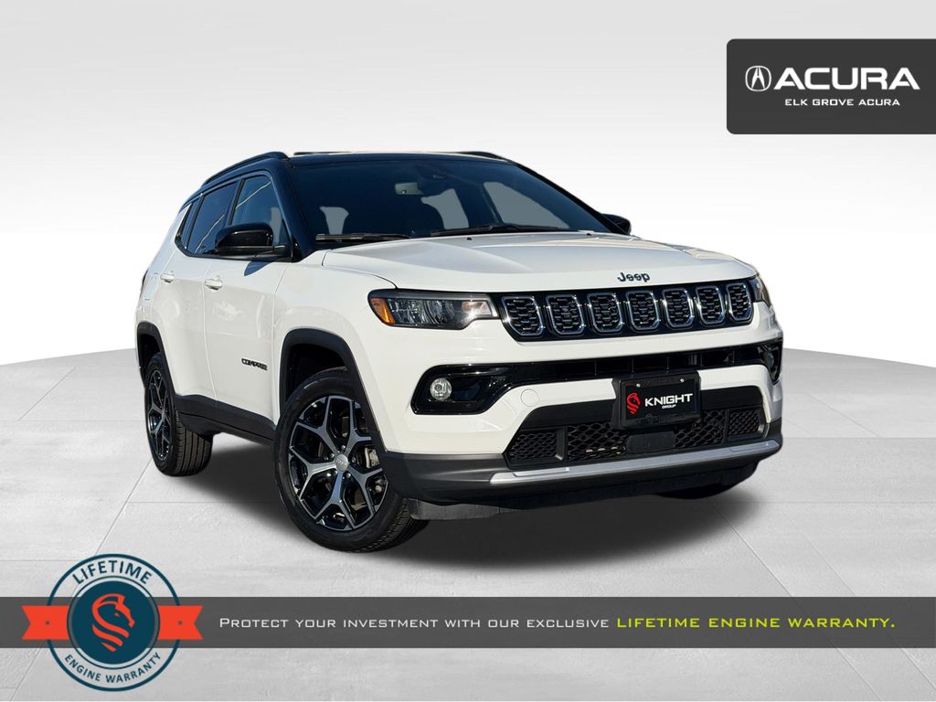 Bright White Clearcoat 2024 Jeep Compass SUV / Crossover Four-Wheel Drive 8-Speed Automatic