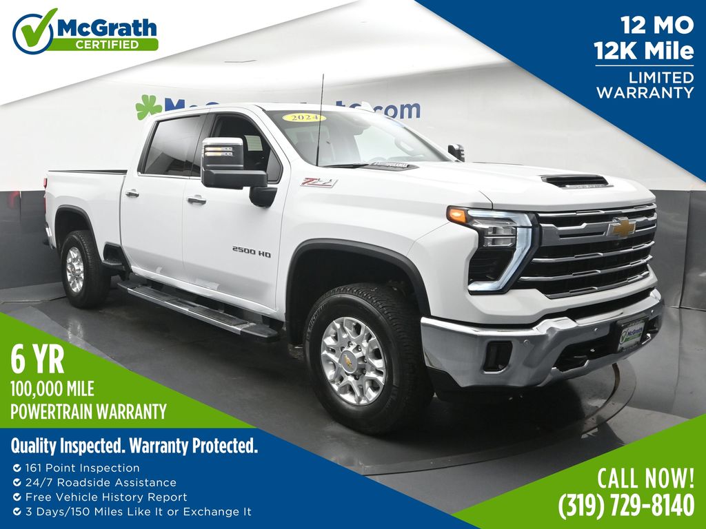 Summit White 2024 Chevrolet Silverado 2500HD Pickup Truck Four-Wheel Drive Automatic