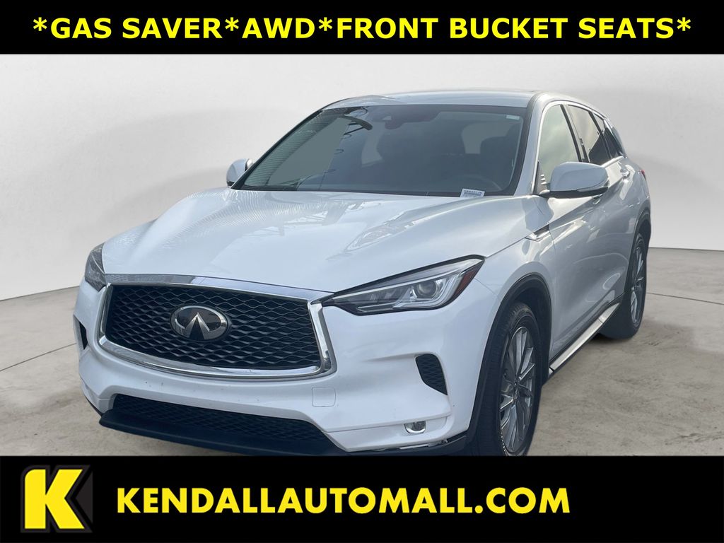 White 2023 INFINITI QX50 Pure AWD SUV / Crossover All-Wheel Drive Continuously Variable Transmission