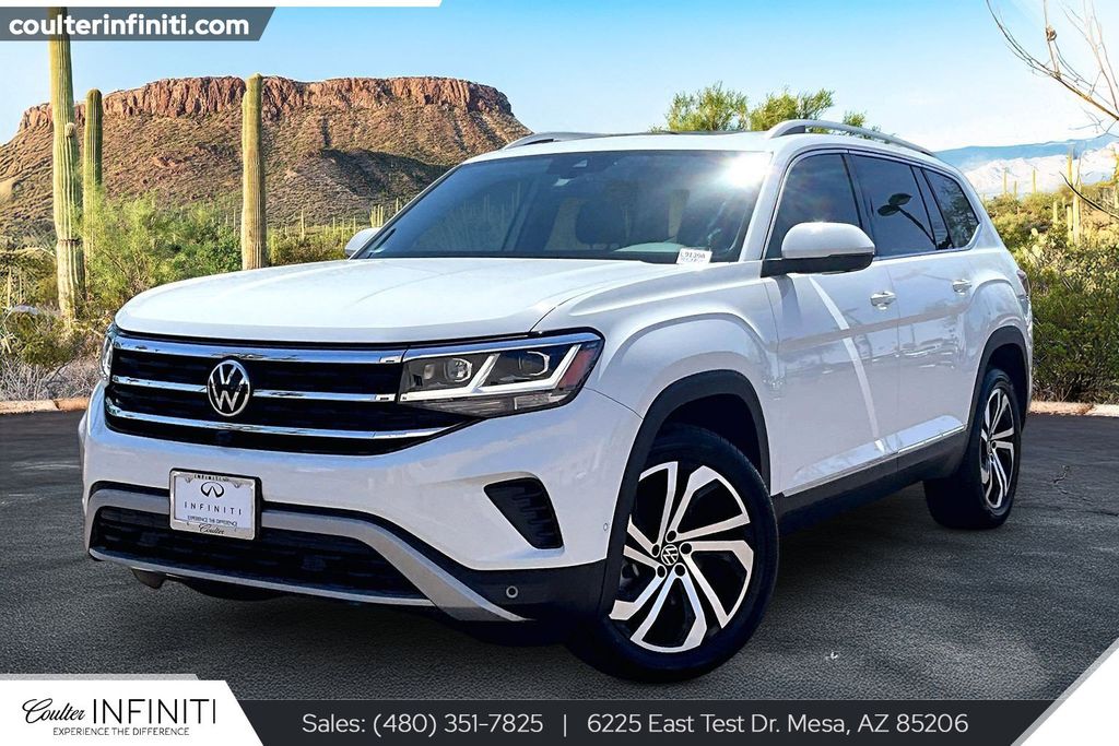 Oryx White Pearl 2021 Volkswagen Atlas SUV / Crossover All-Wheel Drive 8-Speed Automatic