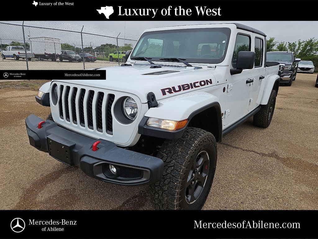 Bright White Clearcoat 2020 Jeep Gladiator Rubicon Crew Cab 4WD Pickup Truck Four-Wheel Drive 8-Speed Automatic