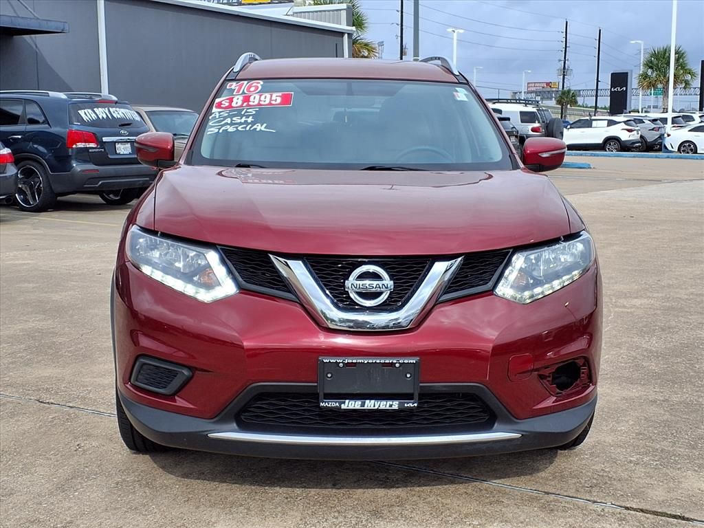 2016 Nissan Rogue SV Red at DeMontrond Gulf Freeway