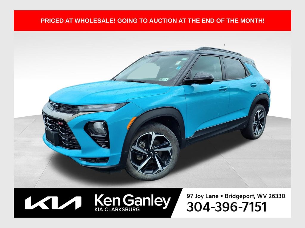 Oasis Blue 2022 Chevrolet Trailblazer SUV / Crossover Four-Wheel Drive 9-Speed Automatic