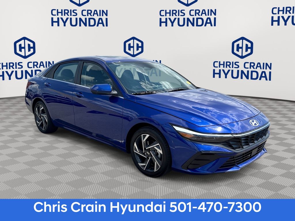 Intense Blue 2024 Hyundai Elantra Sedan Front-Wheel Drive Continuously Variable Transmission