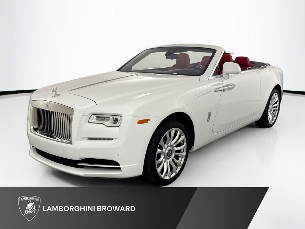 English White 2019 Rolls-Royce Dawn RWD Convertible Rear-Wheel Drive 8-Speed Automatic