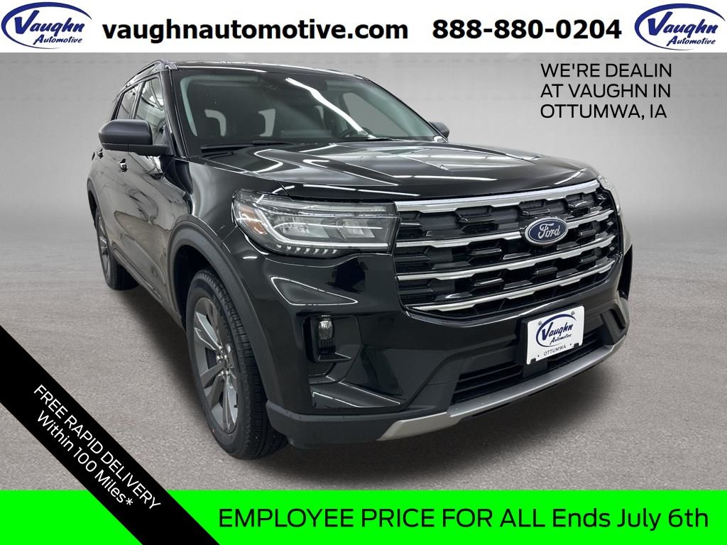 Agate Black Metallic 2026 Ford Explorer SUV / Crossover All-Wheel Drive Automatic