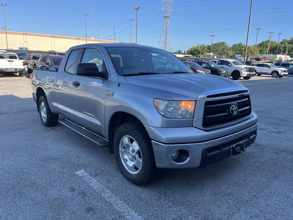 Silver Sky Metallic 2013 Toyota Tundra Pickup Truck Four-Wheel Drive 6-Speed Automatic Overdrive
