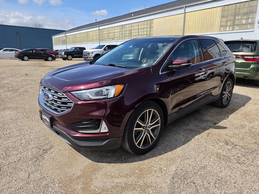 Red (Burgundy Velvet Metallic Tinted Clearcoat) 2019 Ford Edge Titanium AWD SUV / Crossover All-Wheel Drive 8-Speed Automatic