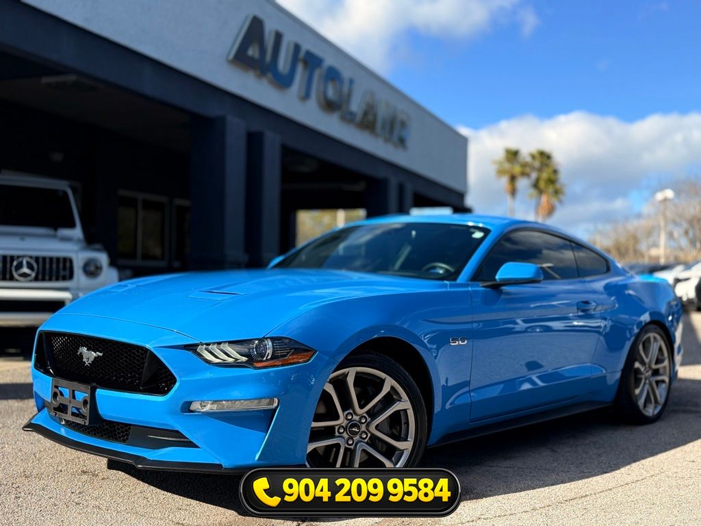 Grabber Blue Metallic 2022 Ford Mustang GT Premium Fastback RWD Coupe Rear-Wheel Drive Automatic
