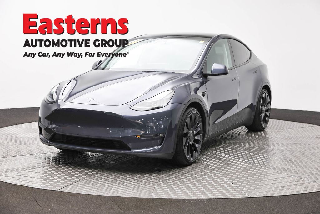 Gray 2022 Tesla Model Y Performance AWD SUV / Crossover All-Wheel Drive 1-Speed Automatic