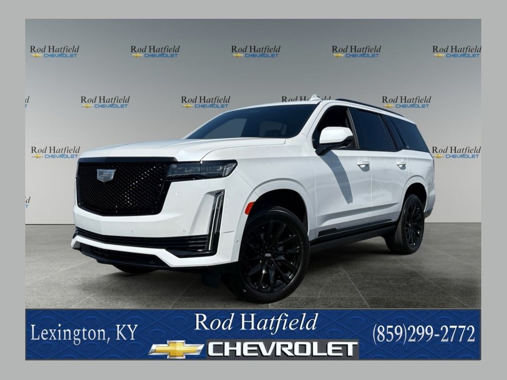 Crystal White 2023 Cadillac Escalade SUV / Crossover Four-Wheel Drive Automatic