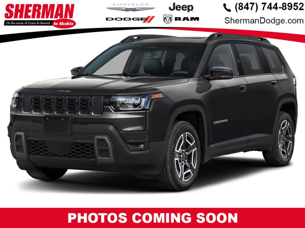 Diamond Black Crystal Pearlcoat 2026 Jeep Cherokee SUV / Crossover Four-Wheel Drive Continuously Variable Transmission