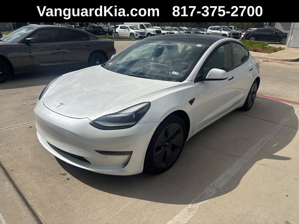 White 2022 Tesla Model 3 Long Range AWD Sedan All-Wheel Drive 1-Speed Automatic