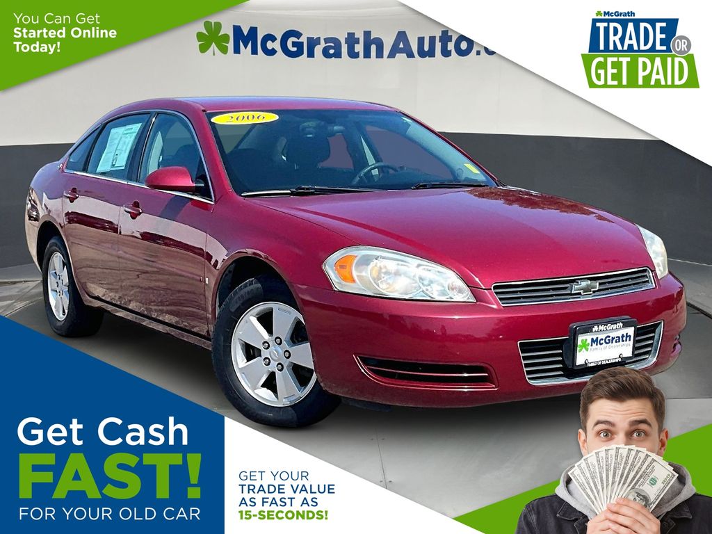 Sport Red Metallic 2006 Chevrolet Impala Sedan Front-Wheel Drive 4-Speed Automatic Overdrive