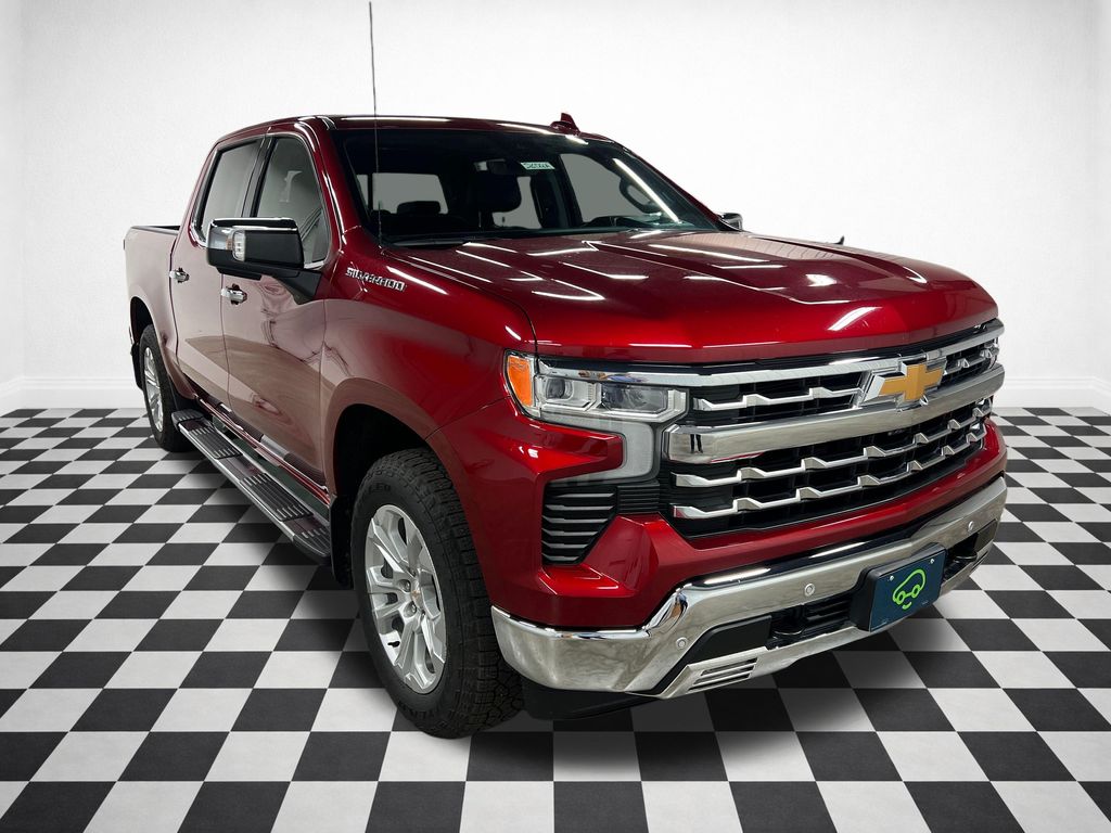 Radiant Red Tintcoat 2025 Chevrolet Silverado 1500 LTZ Crew Cab 4WD Pickup Truck Four-Wheel Drive Automatic