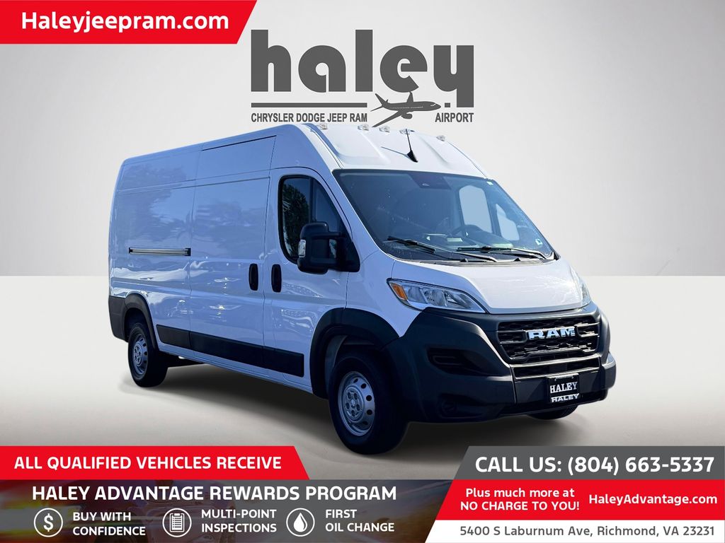 Bright White Clearcoat 2023 RAM ProMaster Van Front-Wheel Drive 9-Speed Automatic