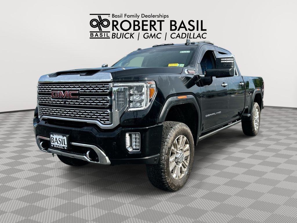 Onyx Black 2023 GMC Sierra 3500HD Denali Crew Cab 4WD Pickup Truck Four-Wheel Drive Automatic