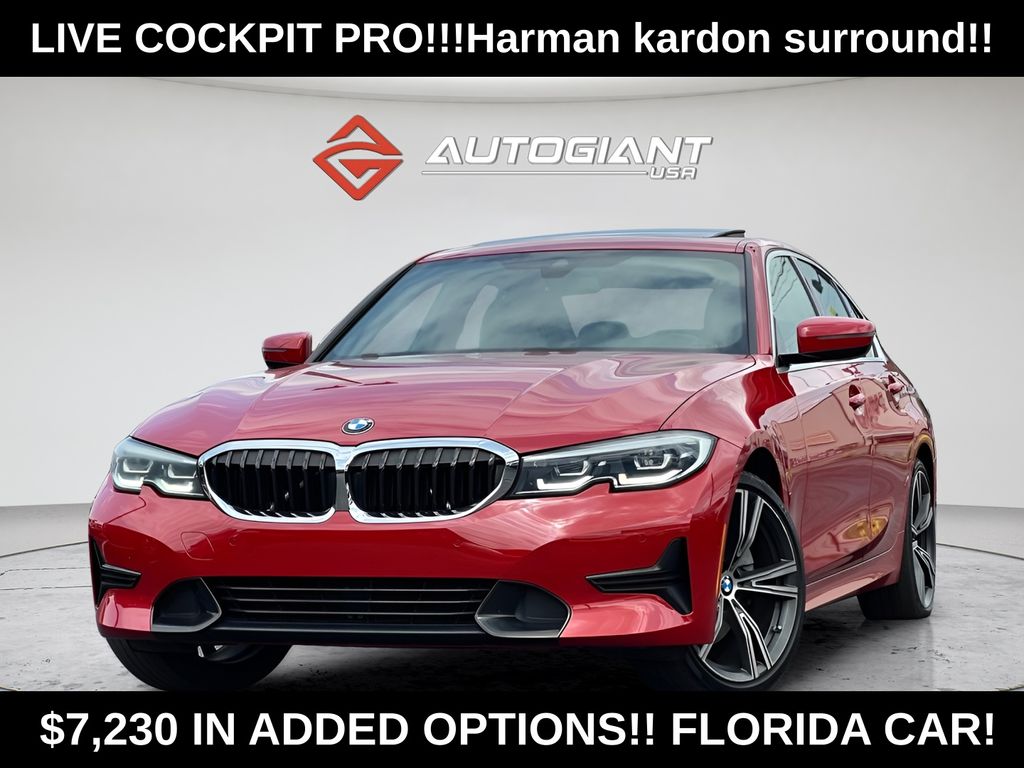 Melbourne Red Metallic 2021 BMW 3 Series Sedan Rear-Wheel Drive 8-Speed Automatic