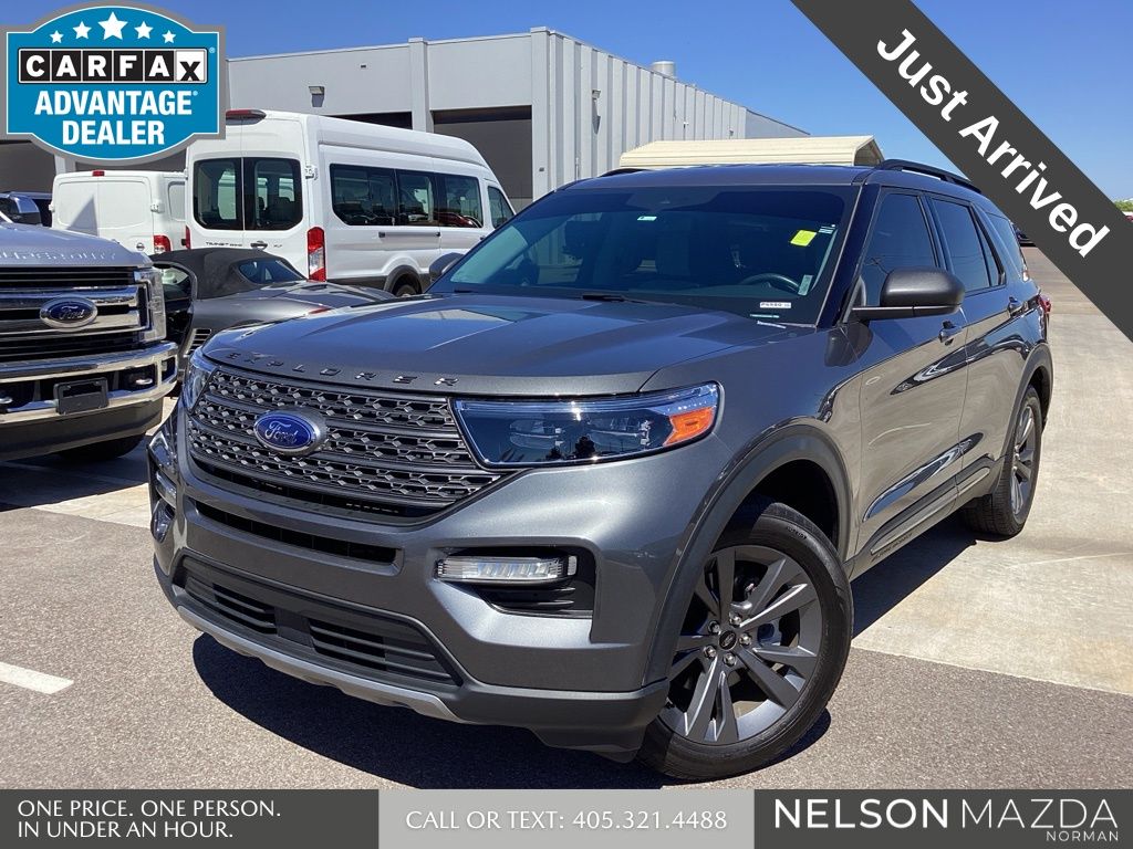 Gray Metallic 2021 Ford Explorer XLT RWD SUV / Crossover Rear-Wheel Drive Automatic