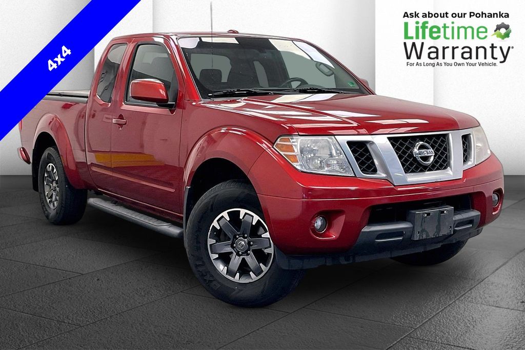 Lava Red 2014 Nissan Frontier PRO-4X King Cab 4WD Pickup Truck Four-Wheel Drive Automatic