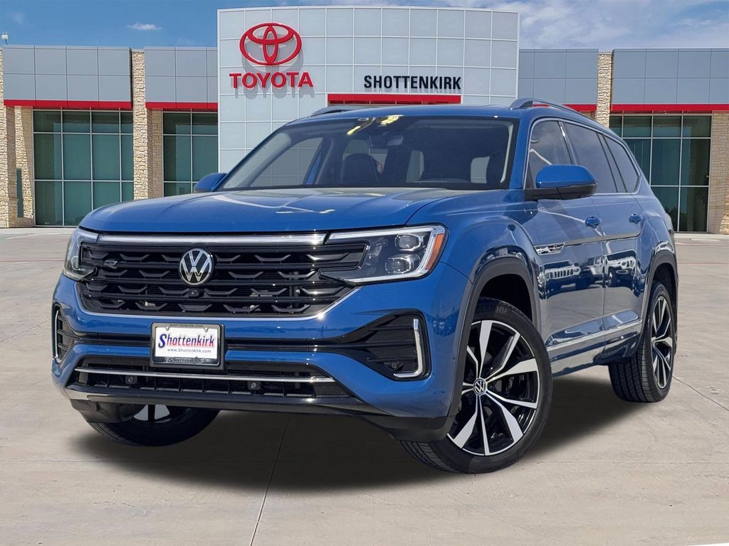 Mountain Lake Blue Metallic 2025 Volkswagen Atlas SEL Premium R-Line 4Motion SUV / Crossover All-Wheel Drive 8-Speed Automatic