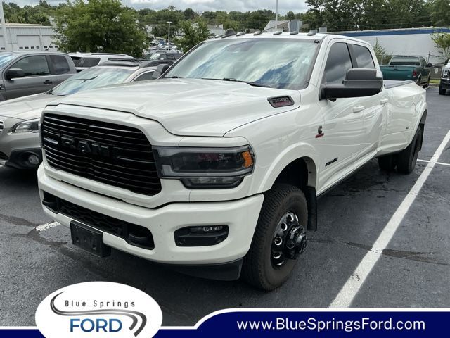 Pearl White 2020 RAM 3500 Pickup Truck Four-Wheel Drive 6-Speed Automatic