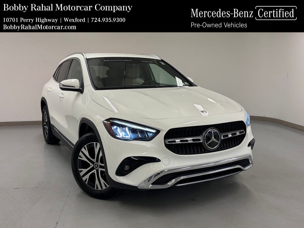 Polar White 2025 Mercedes-Benz GLA 250 4MATIC SUV / Crossover All-Wheel Drive 8-Speed Dual Clutch