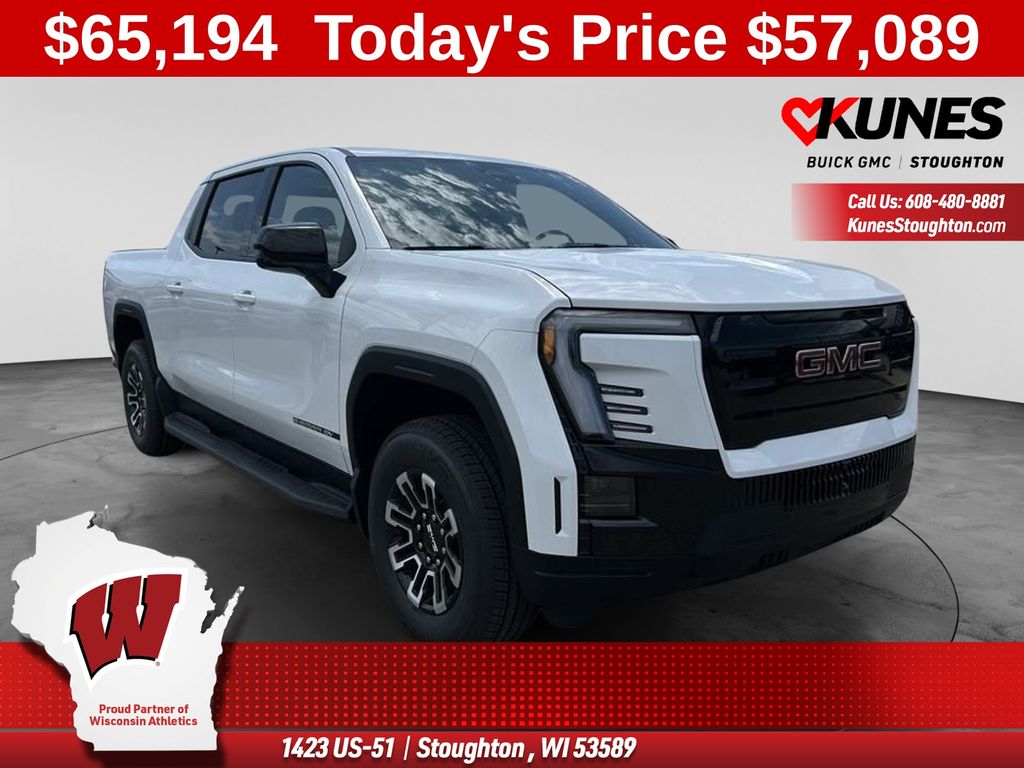 Summit White 2026 GMC Sierra EV Pickup Truck All-Wheel Drive 1-Speed Automatic