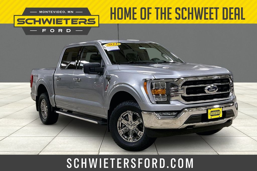 Silver Metallic 2023 Ford F-150 Pickup Truck Four-Wheel Drive Automatic