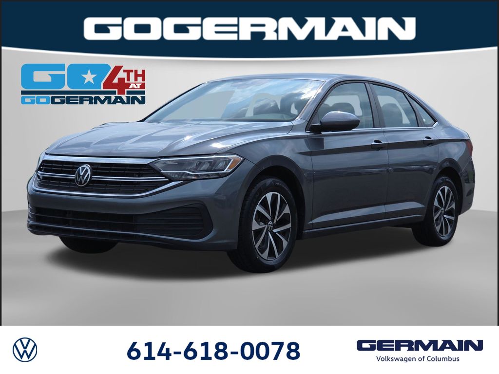 Gray 2023 Volkswagen Jetta Sedan Front-Wheel Drive 6-Speed Manual