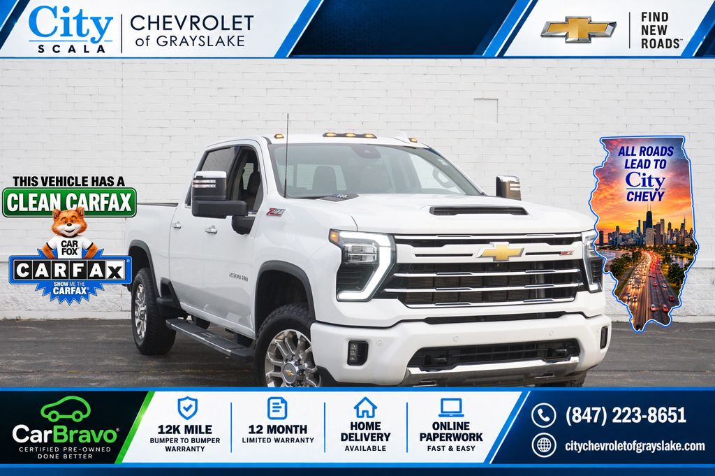 White 2024 Chevrolet Silverado 2500HD Pickup Truck Four-Wheel Drive Automatic
