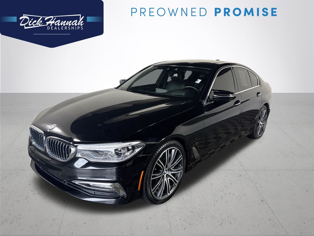 Jet Black 2017 BMW 5 Series Sedan Rear-Wheel Drive 8-Speed Automatic