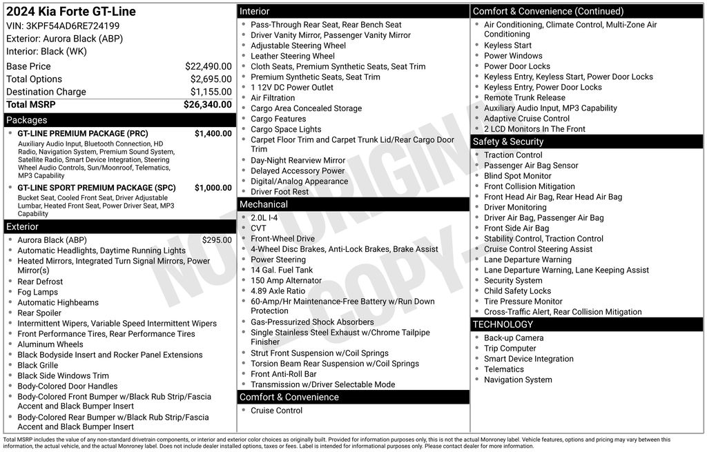 Used 2024 Kia Forte Sedan