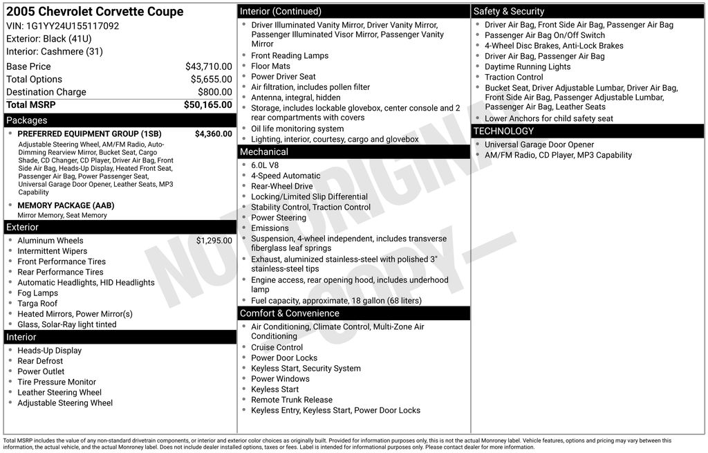 Used 2005 Black Chevrolet Base image 10