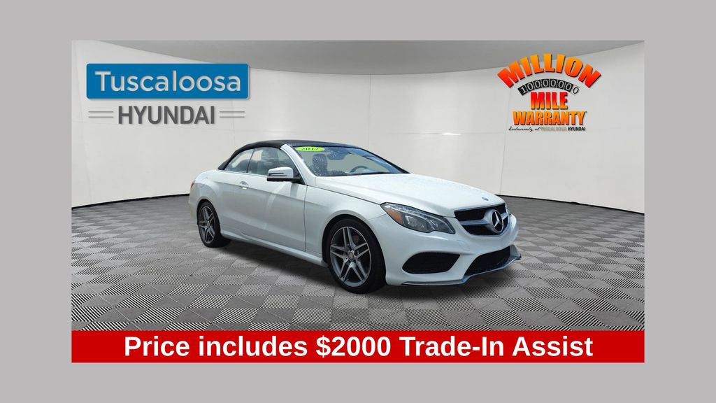 White 2017 Mercedes-Benz E-Class E 400 Cabriolet Convertible Rear-Wheel Drive 7-Speed Automatic