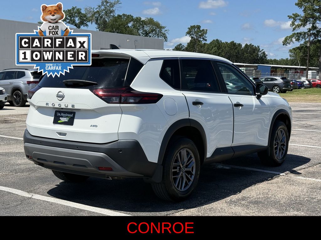 2023 Nissan Rogue S White at South Houston Nissan