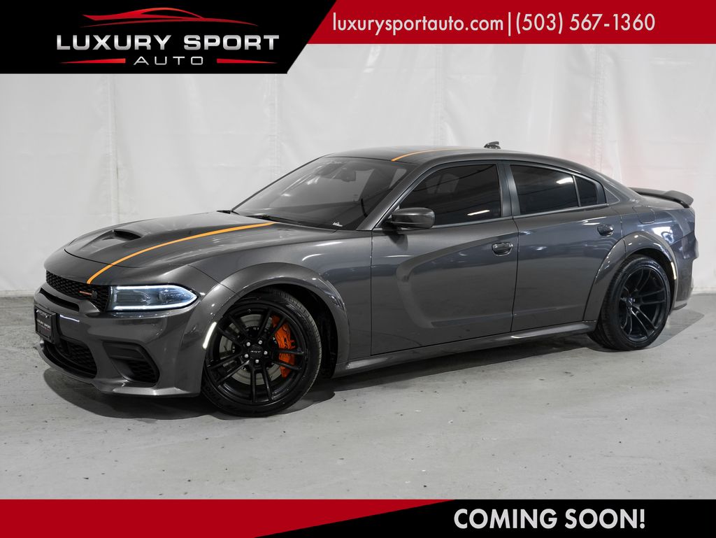 Gray (Granite Pearlcoat) 2022 Dodge Charger Scat Pack Widebody RWD Sedan Rear-Wheel Drive 8-Speed Automatic
