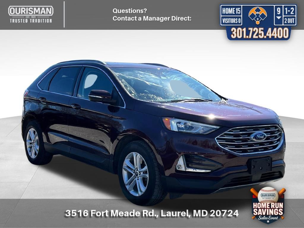 Red (Burgundy) 2020 Ford Edge SEL AWD SUV / Crossover All-Wheel Drive 8-Speed Automatic