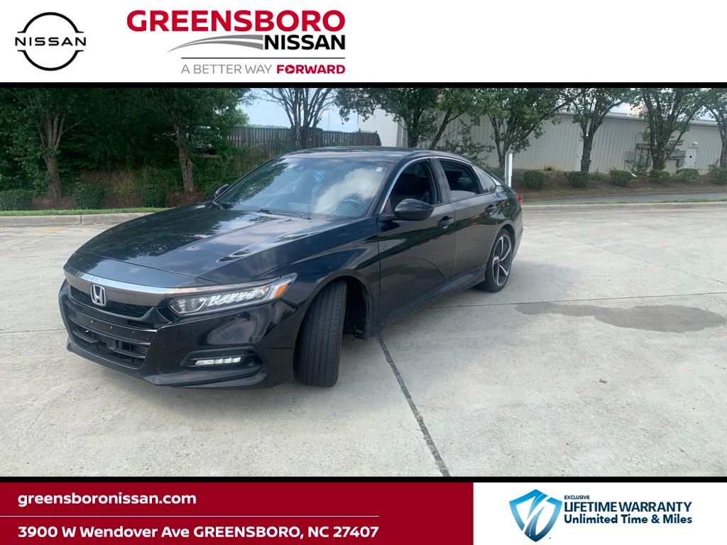 Crystal Black Pearl 2018 Honda Accord Sedan Front-Wheel Drive Continuously Variable Transmission