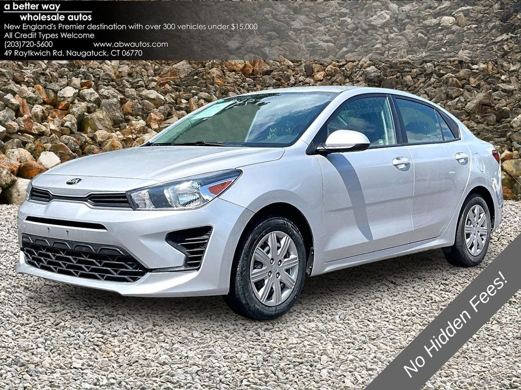 Silky Silver 2021 Kia Rio Sedan Front-Wheel Drive Continuously Variable Transmission