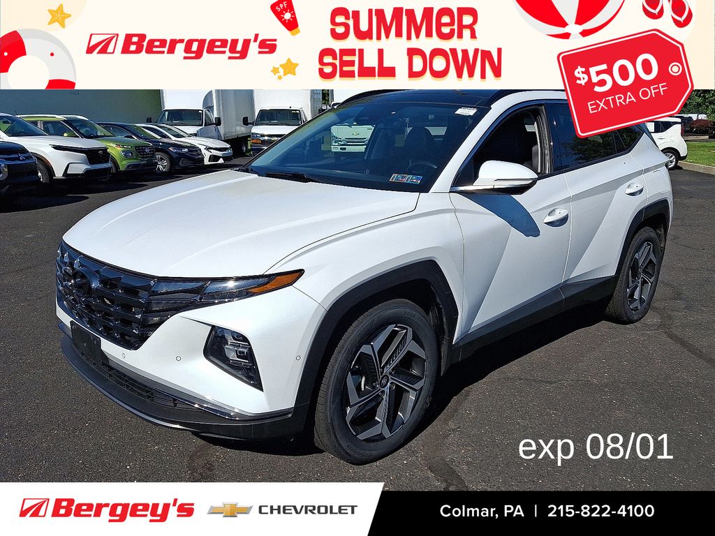 Quartz White 2022 Hyundai Tucson SUV / Crossover All-Wheel Drive 8-Speed Automatic