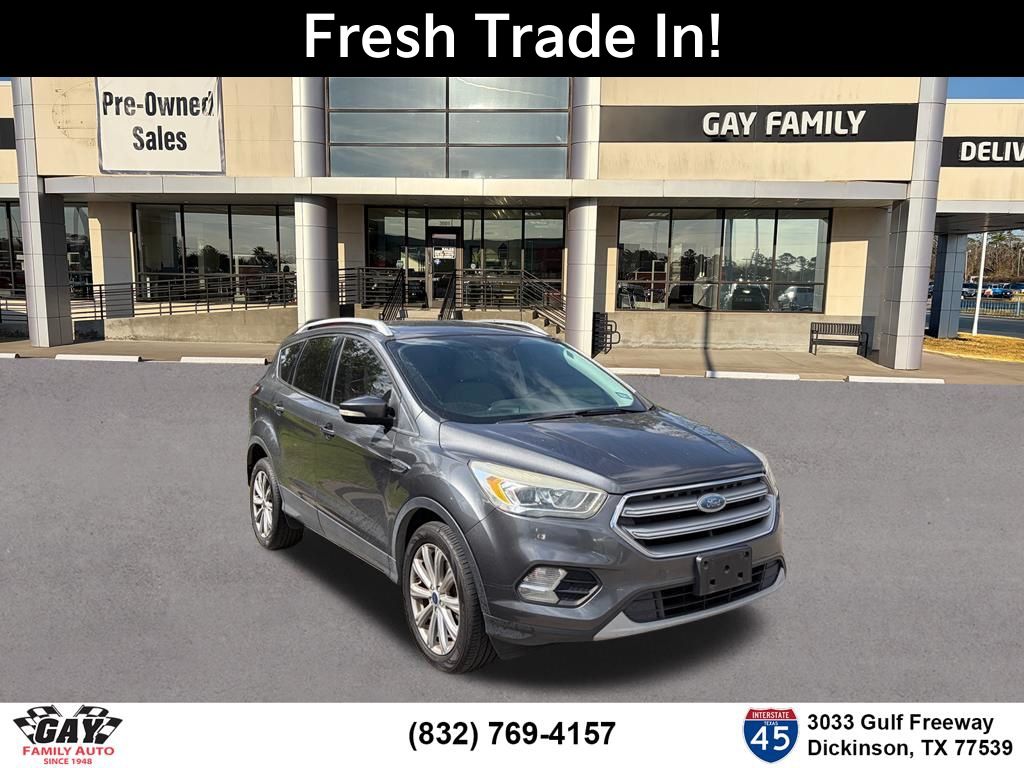 Gray (Magnetic) 2017 Ford Escape Titanium FWD SUV / Crossover Front-Wheel Drive 6-Speed Automatic