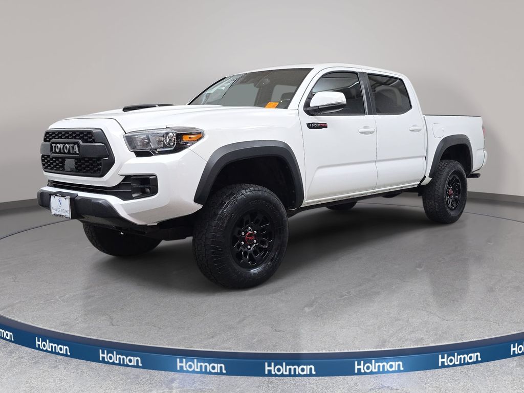 Super White 2019 Toyota Tacoma Pickup Truck Four-Wheel Drive 6-Speed Automatic