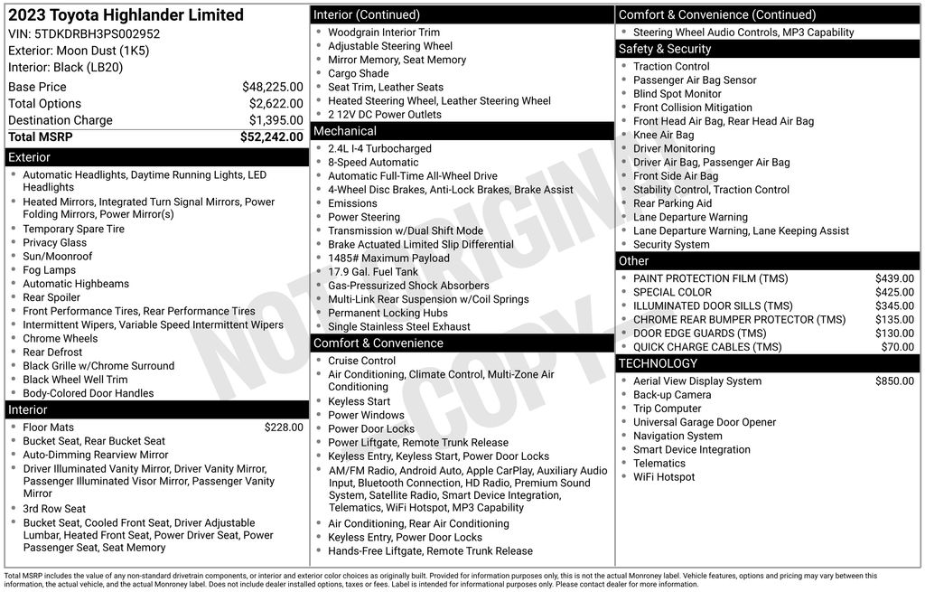 2023 Toyota Highlander Limited AWD