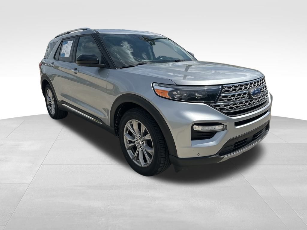 2023 Iconic Silver Metallic Ford Explorer Limited RWD SUV