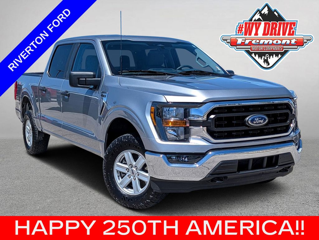 Iconic Silver Metallic 2023 Ford F-150 Pickup Truck Four-Wheel Drive Automatic