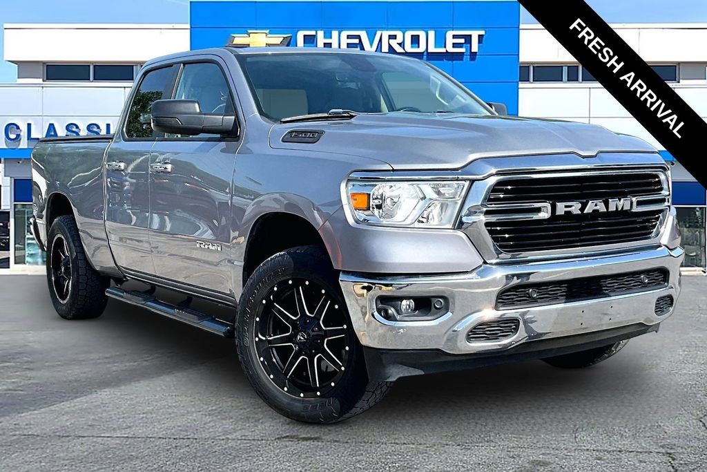 Billet Silver Metallic Clearcoat 2020 RAM 1500 Pickup Truck Four-Wheel Drive 8-Speed Automatic